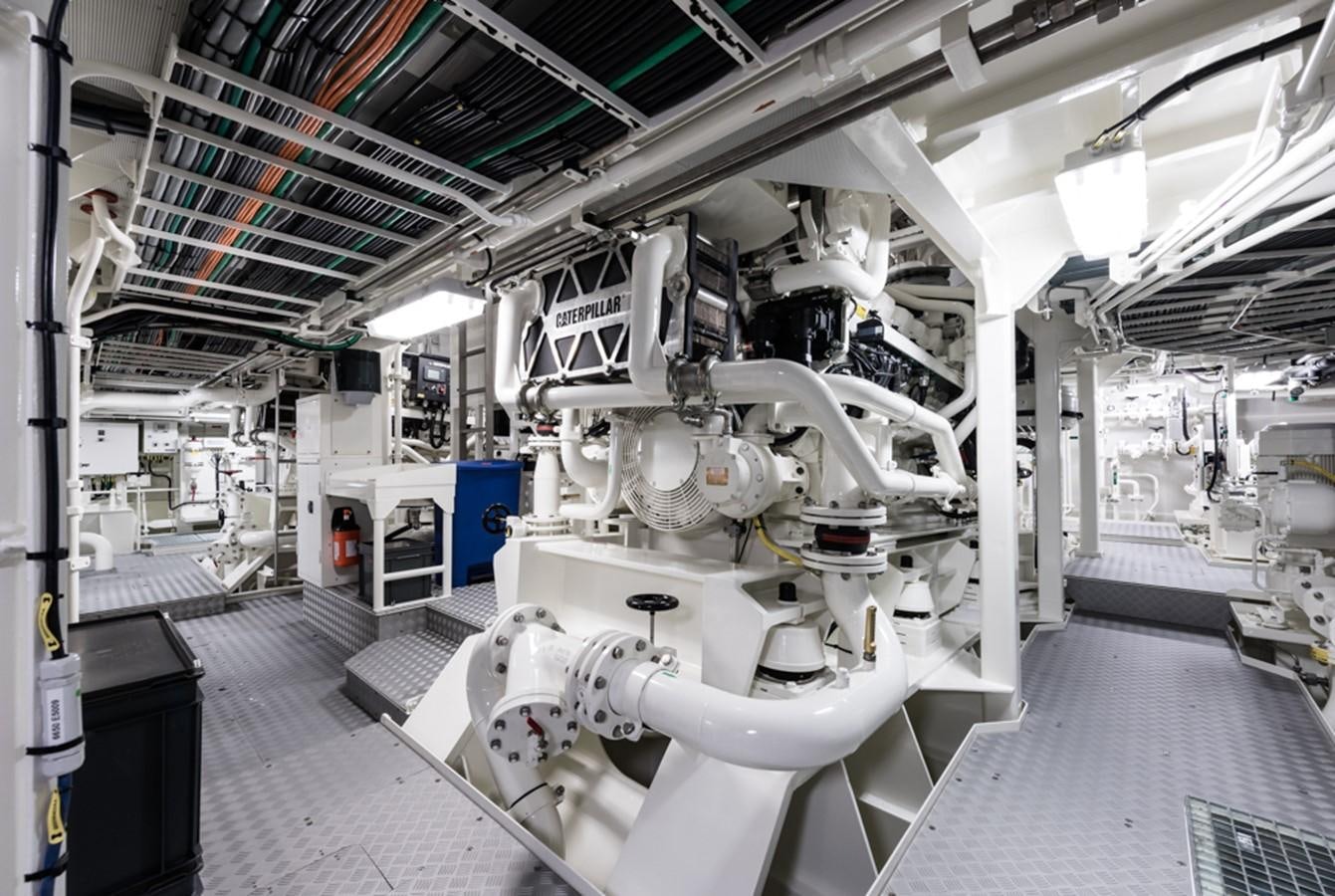 a room with machinery aboard PLVS VLTRA Yacht for Sale