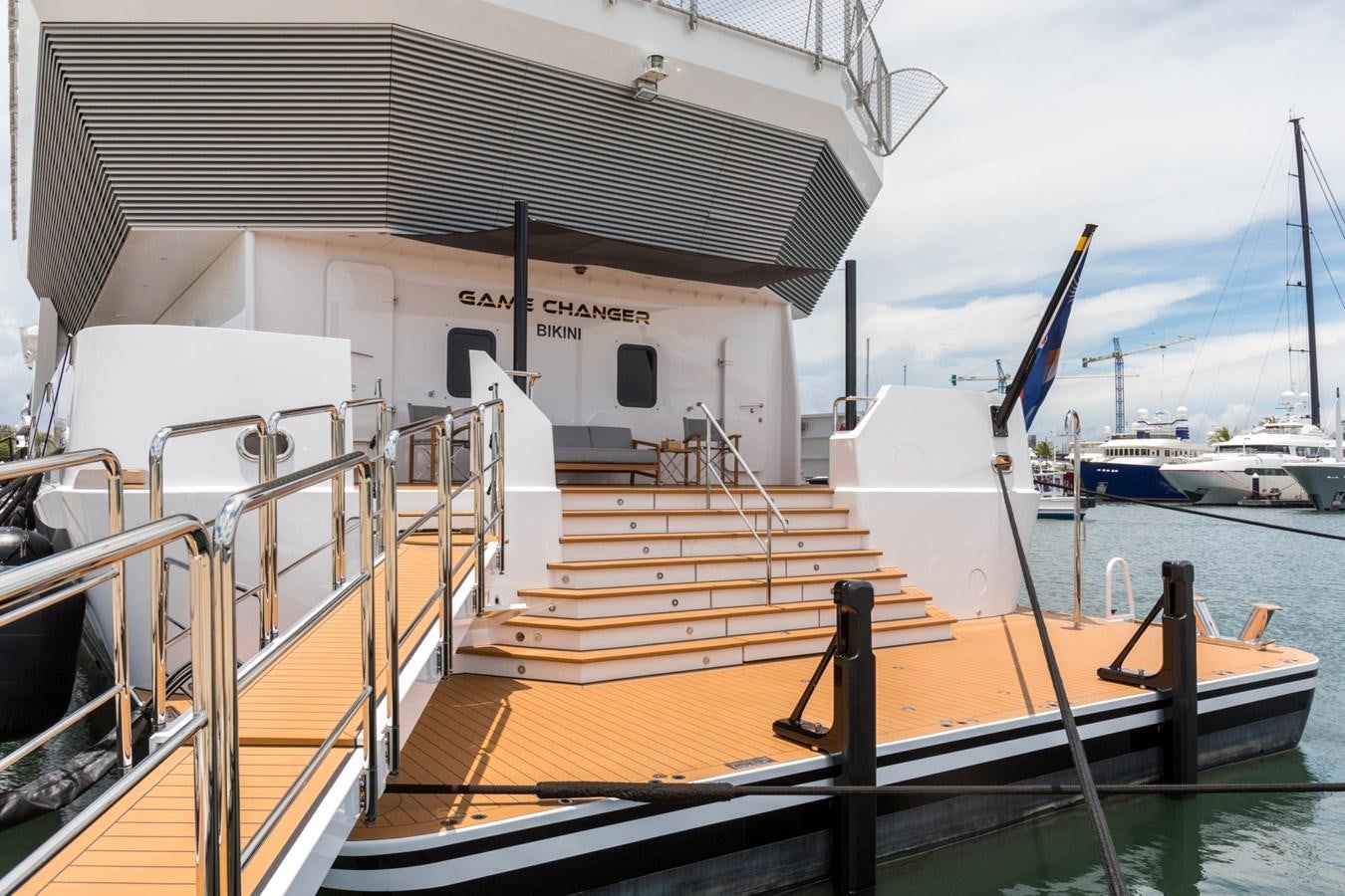 a boat on the water aboard GAME CHANGER Yacht for Sale