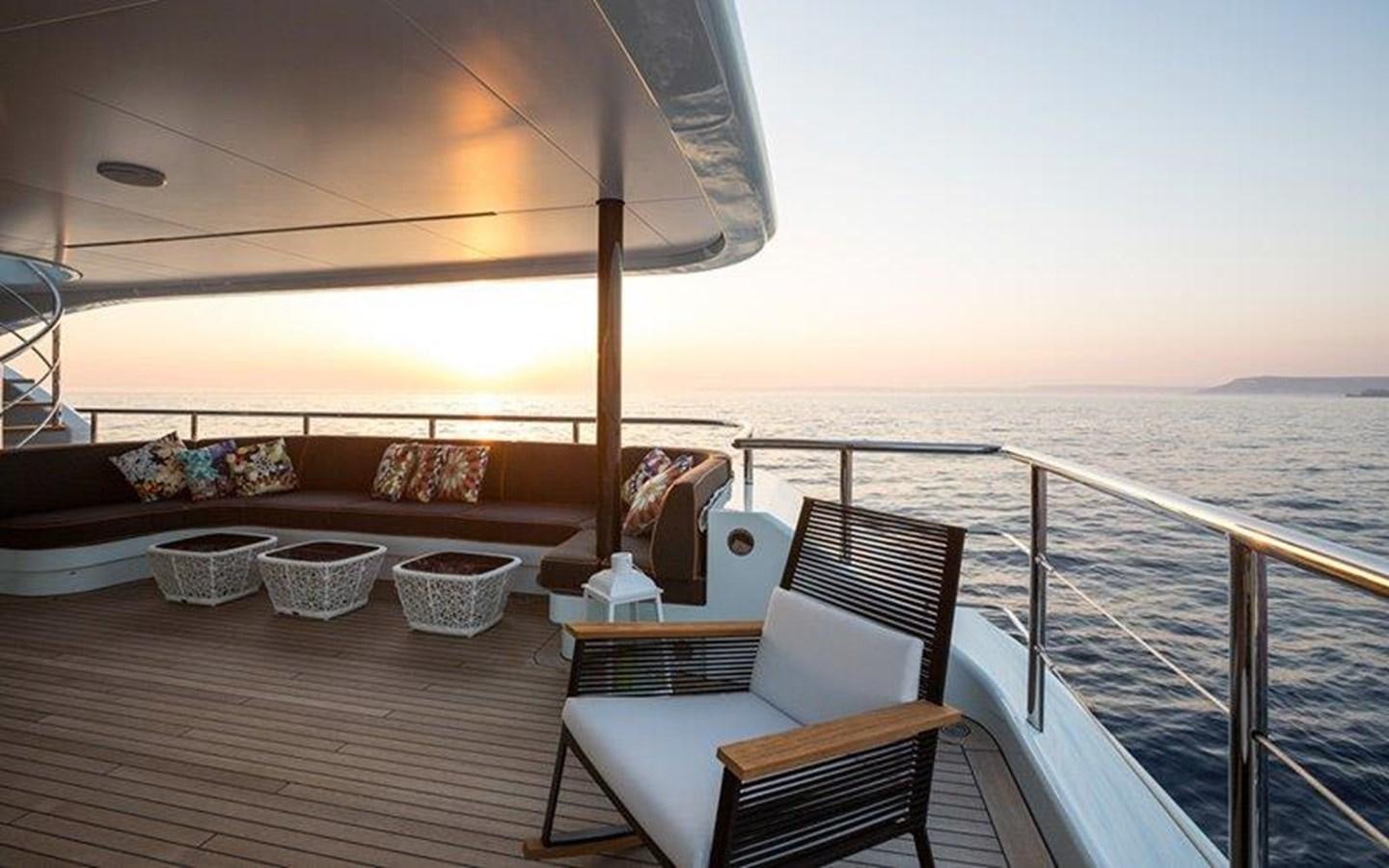 a boat on the water aboard OCEAN PARADISE Yacht for Sale