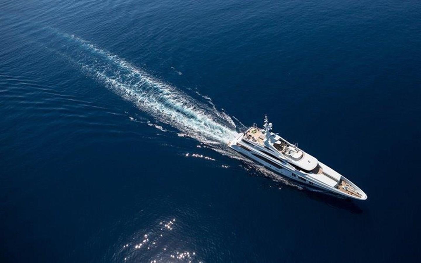 a ship in the water aboard OCEAN PARADISE Yacht for Sale