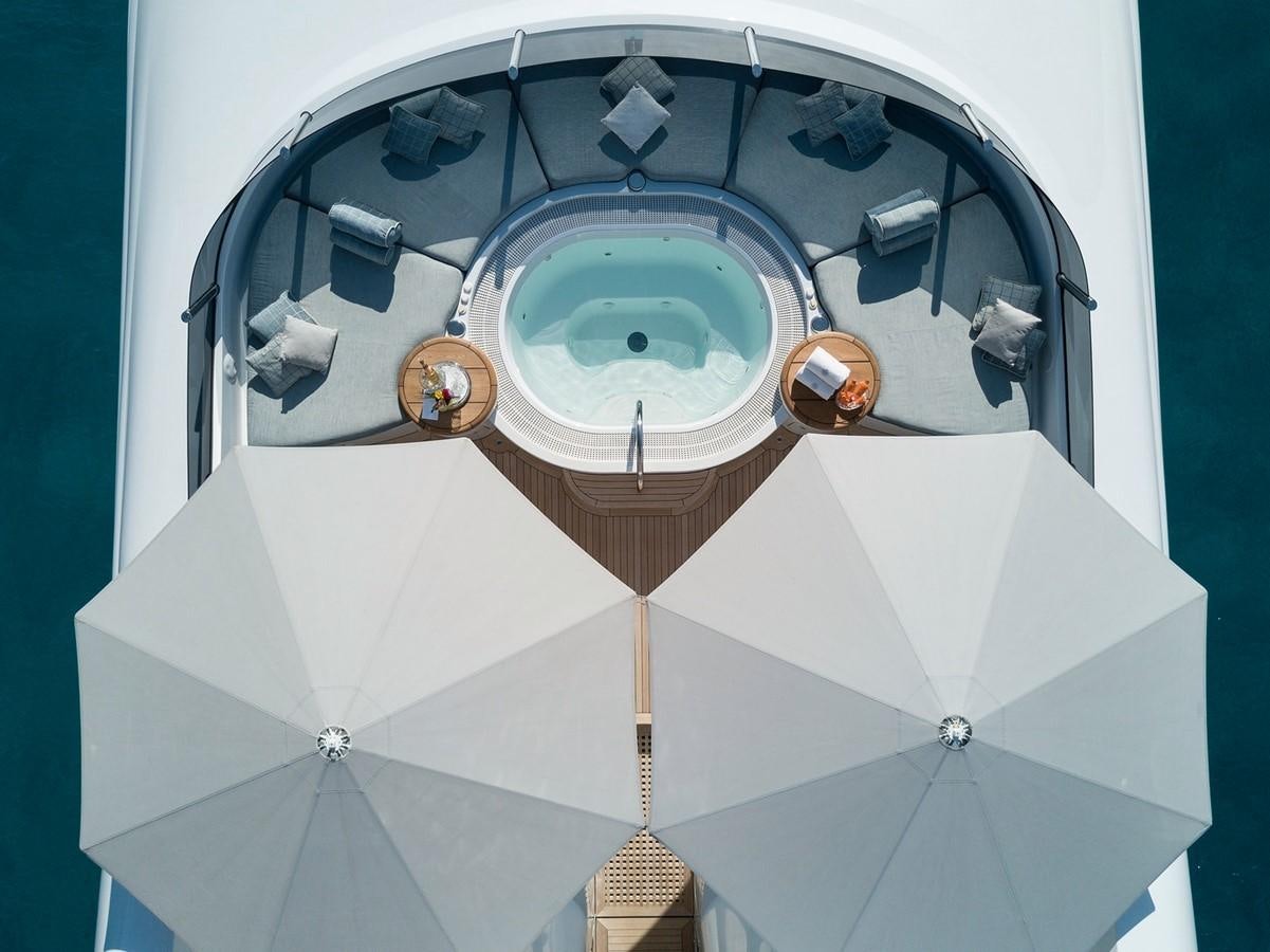 a satellite in space aboard FORTUNATE SUN Yacht for Sale