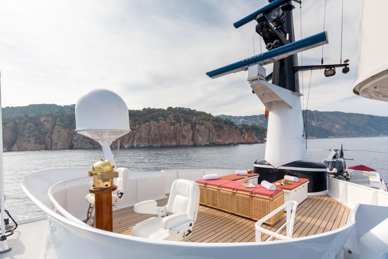 a boat on the water aboard ITASCA Yacht for Sale