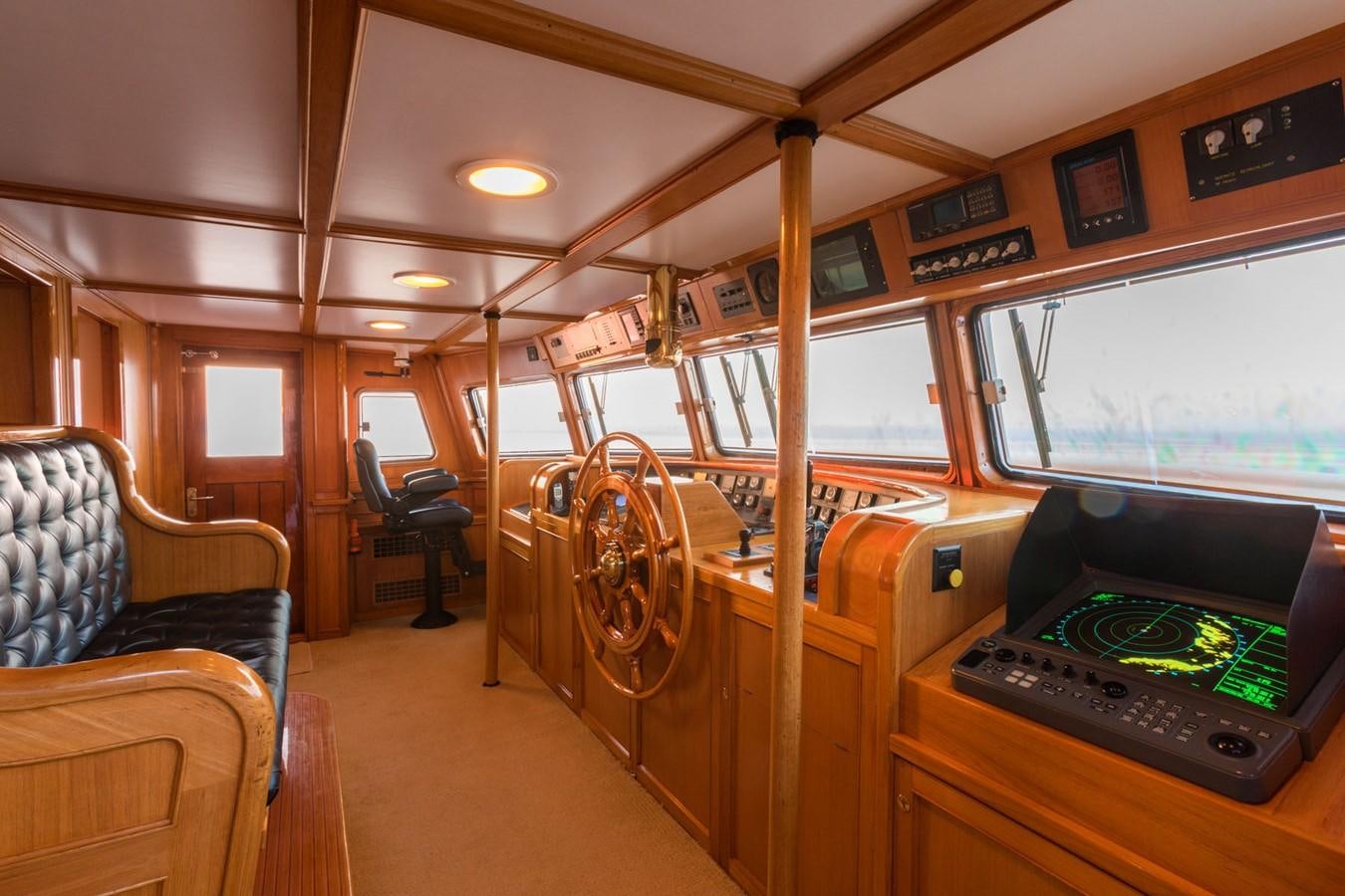 inside of a bus aboard ITASCA Yacht for Sale
