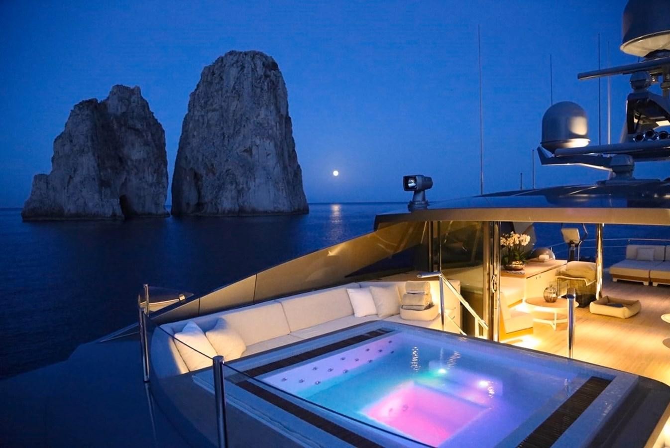 a boat in the water aboard SANAM Yacht for Sale