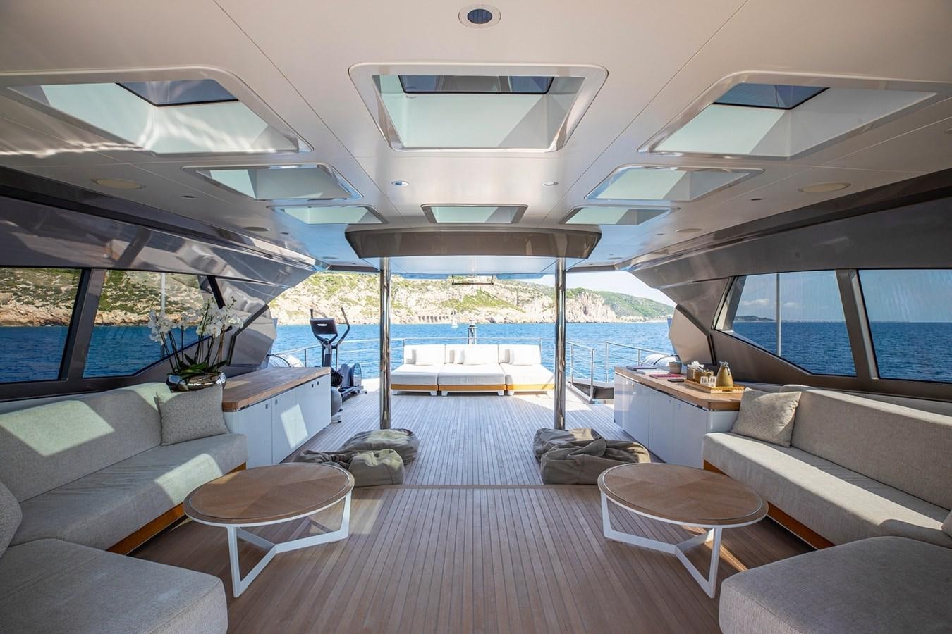 inside of a boat aboard SANAM Yacht for Sale