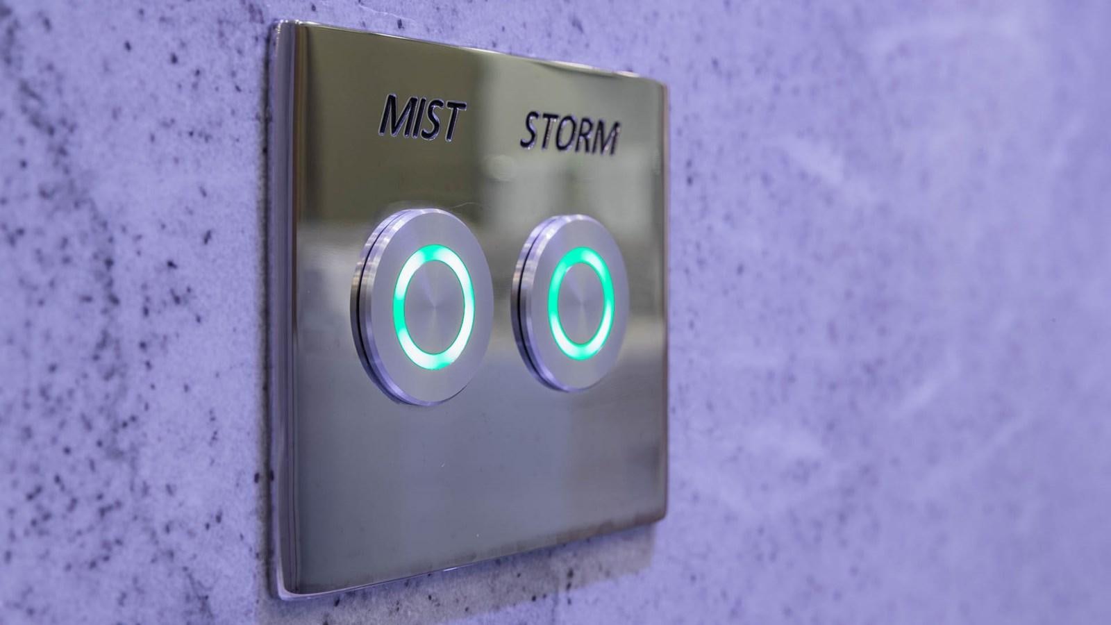 a silver rectangular object with a green light aboard APRICITY Yacht for Sale