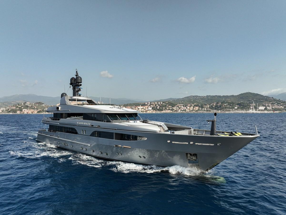 a boat on the water aboard VIBRANCE Yacht for Sale