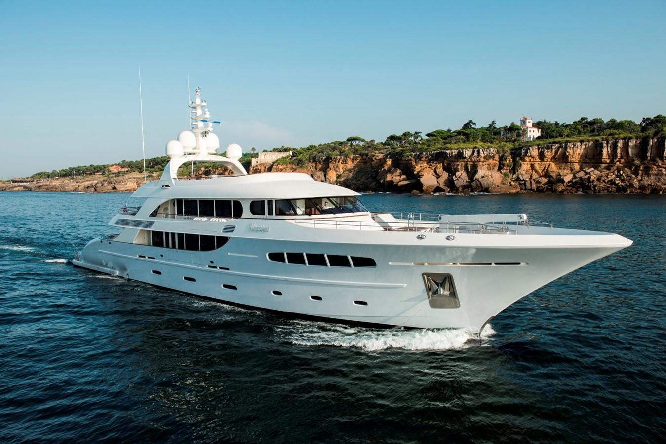 a boat on the water aboard NASSIMA Yacht for Sale