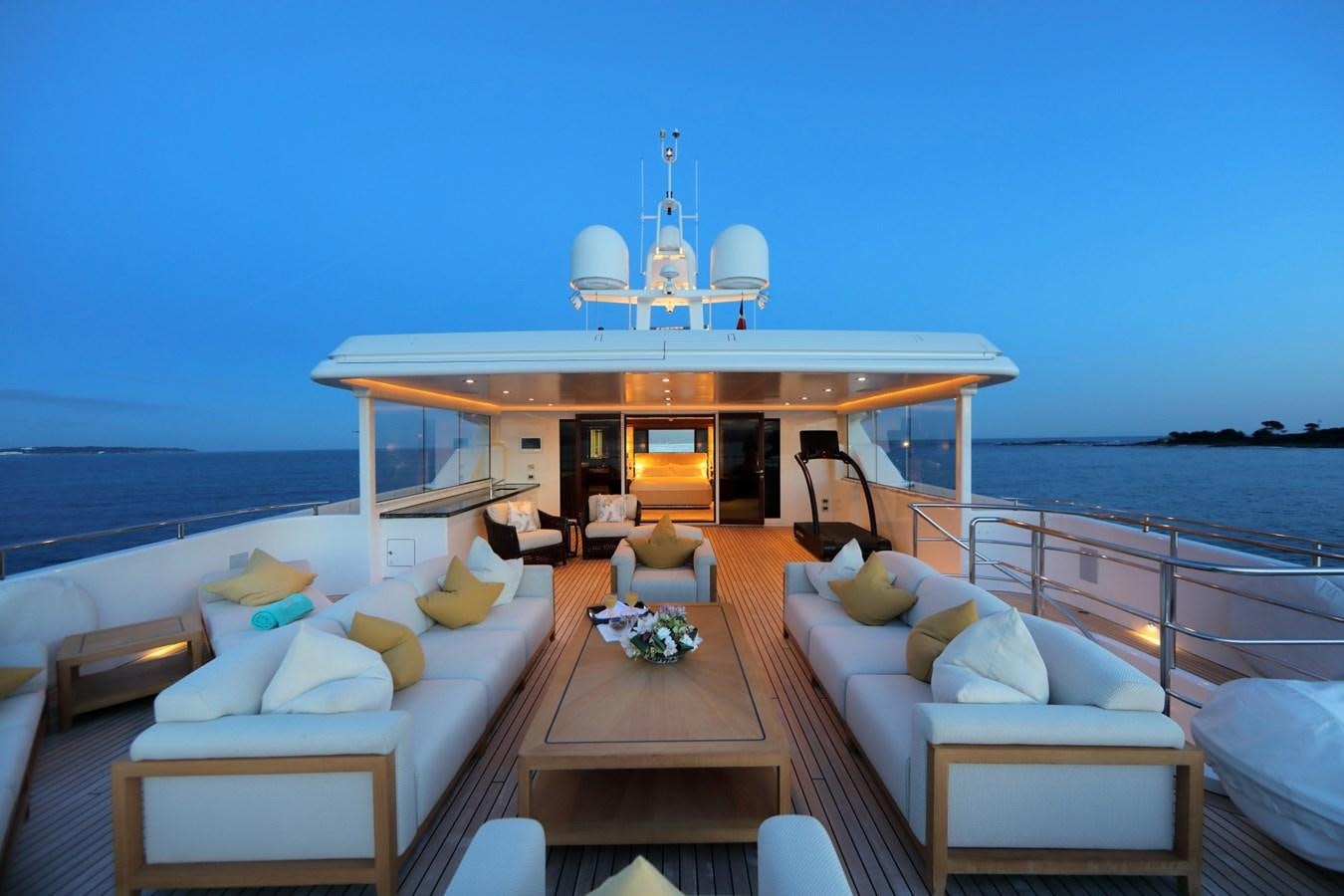 a boat on the water aboard OLMIDA Yacht for Sale
