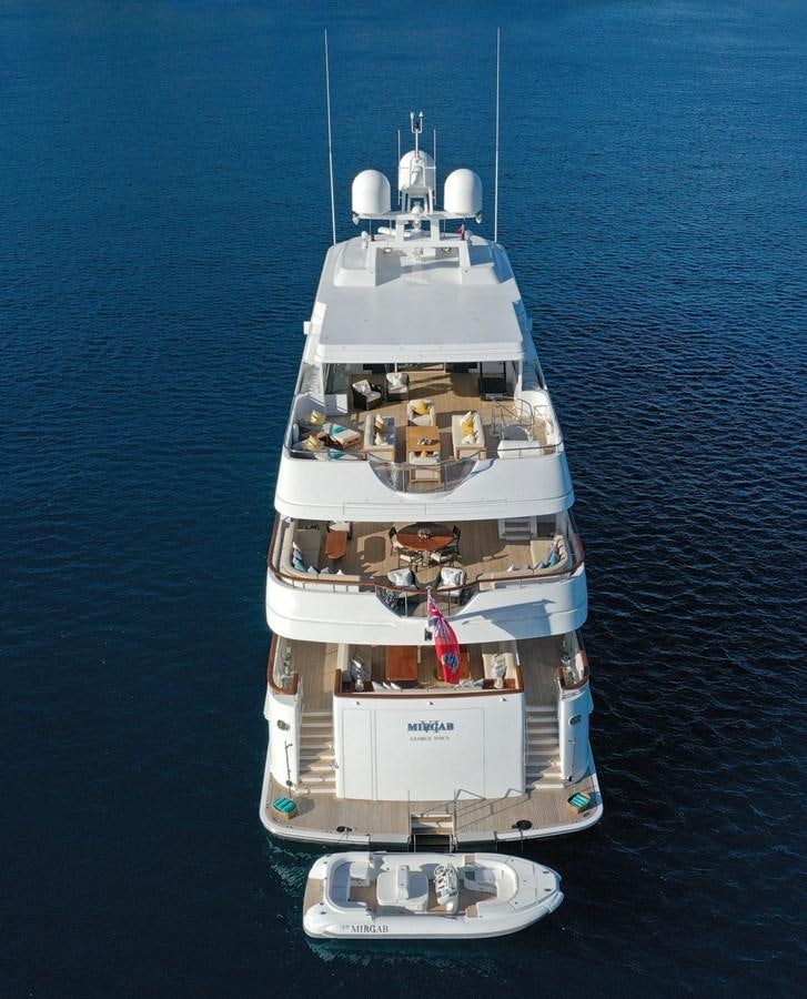 a model of a space ship aboard OLMIDA Yacht for Sale