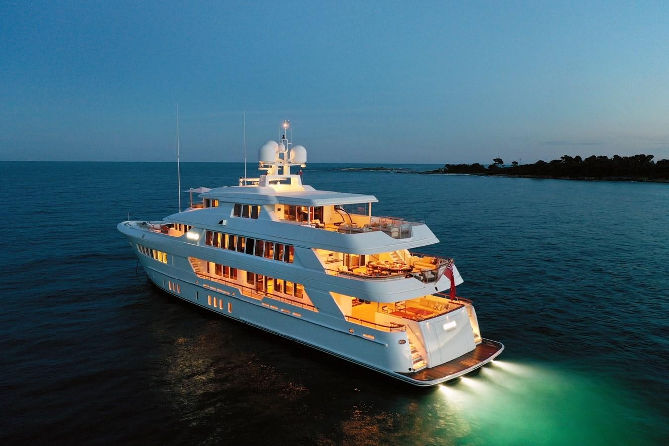 a boat on the water aboard OLMIDA Yacht for Sale