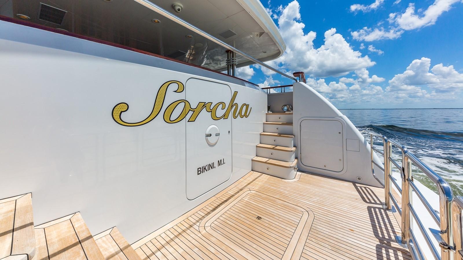 a boat on the water aboard SORCHA Yacht for Sale