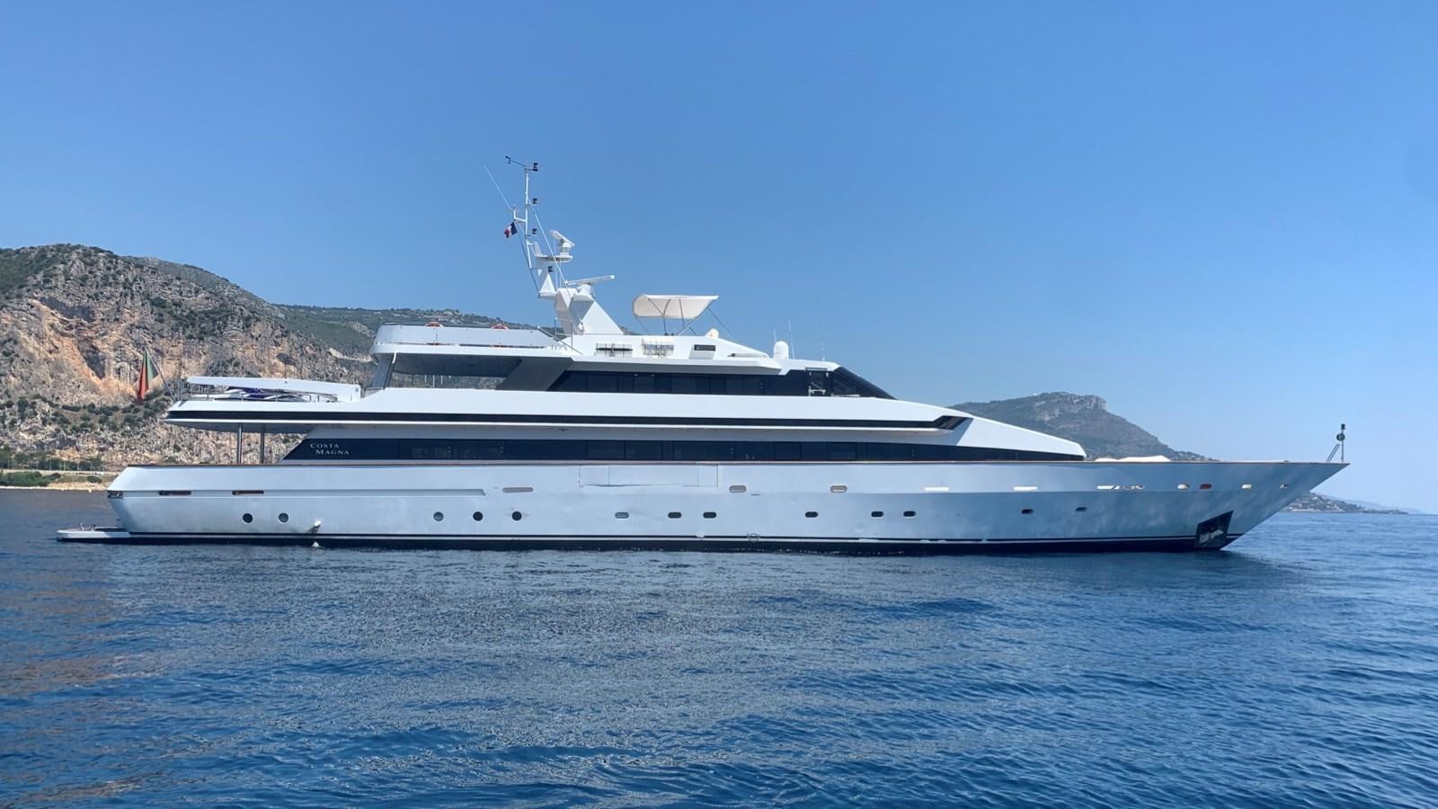 a large ship in the water aboard COSTA MAGNA Yacht for Sale