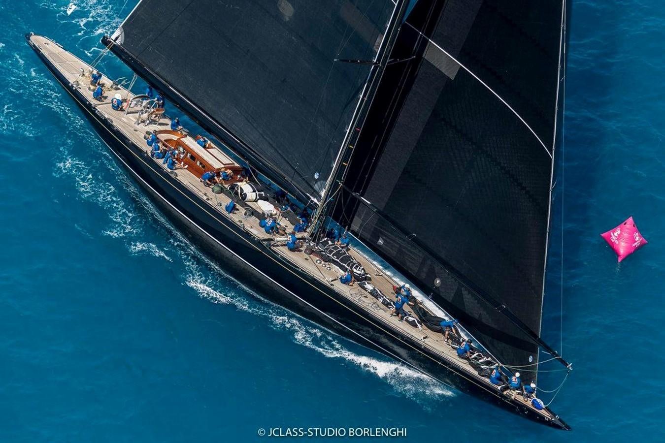 a high angle view of a boat aboard HANUMAN Yacht for Sale