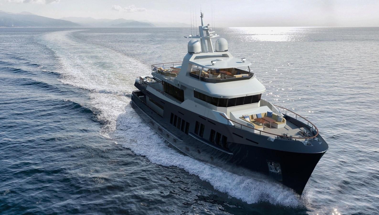 a boat in the water aboard BERING B130 Yacht for Sale
