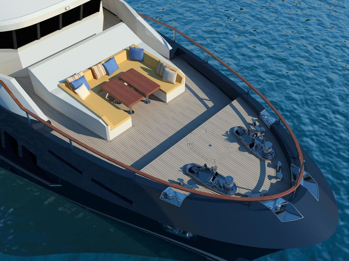 a boat on the water aboard BERING B130 Yacht for Sale