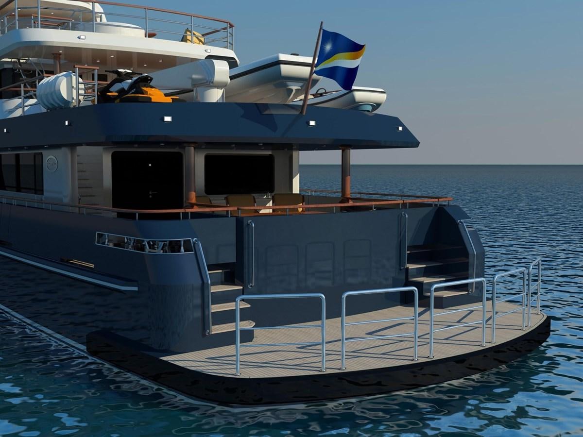 a boat on the water aboard BERING B130 Yacht for Sale