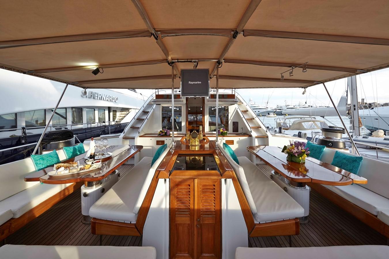 inside of a boat aboard MIRABELLA Yacht for Sale
