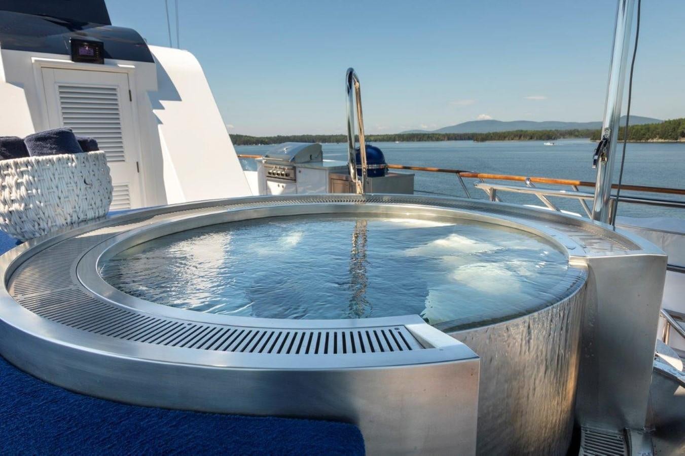 a boat on the water aboard GLACIAL BEAR Yacht for Sale