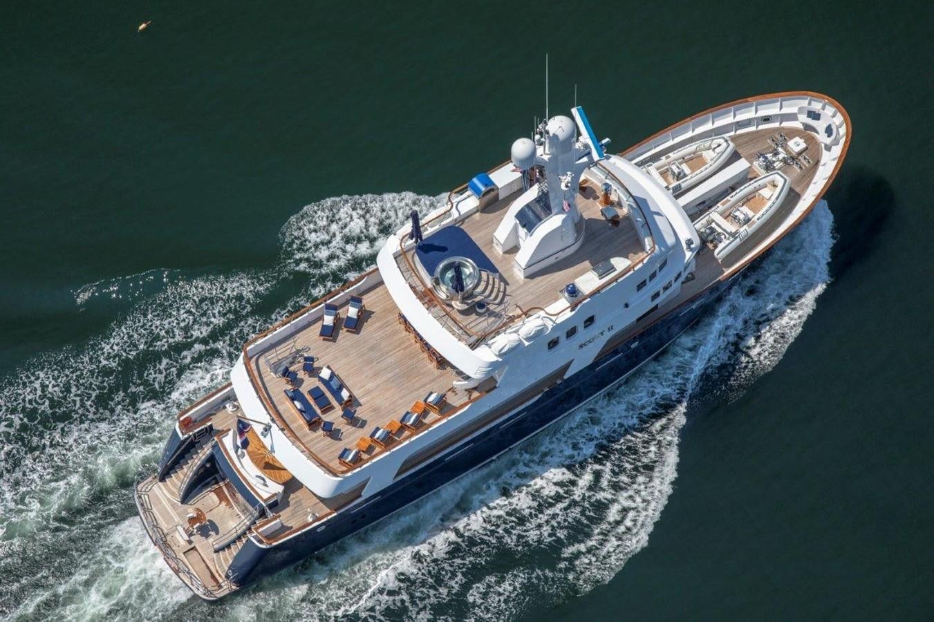 a ship on the water aboard GLACIAL BEAR Yacht for Sale