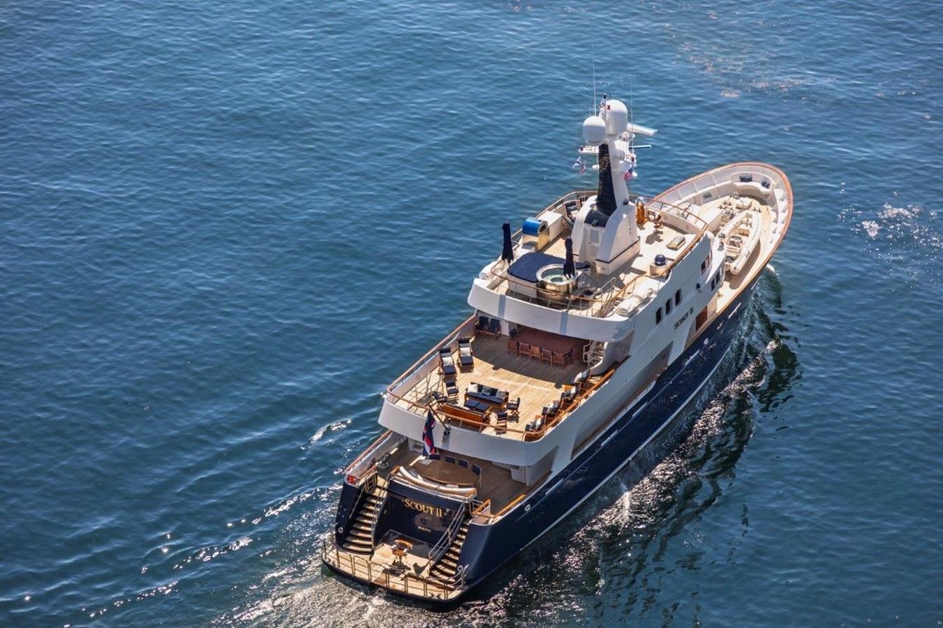 a ship in the water aboard GLACIAL BEAR Yacht for Sale