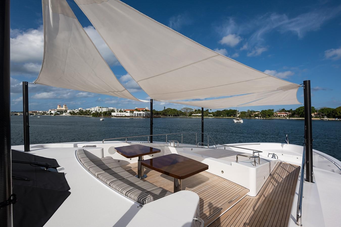 a boat on the water aboard PEPPER XIII Yacht for Sale