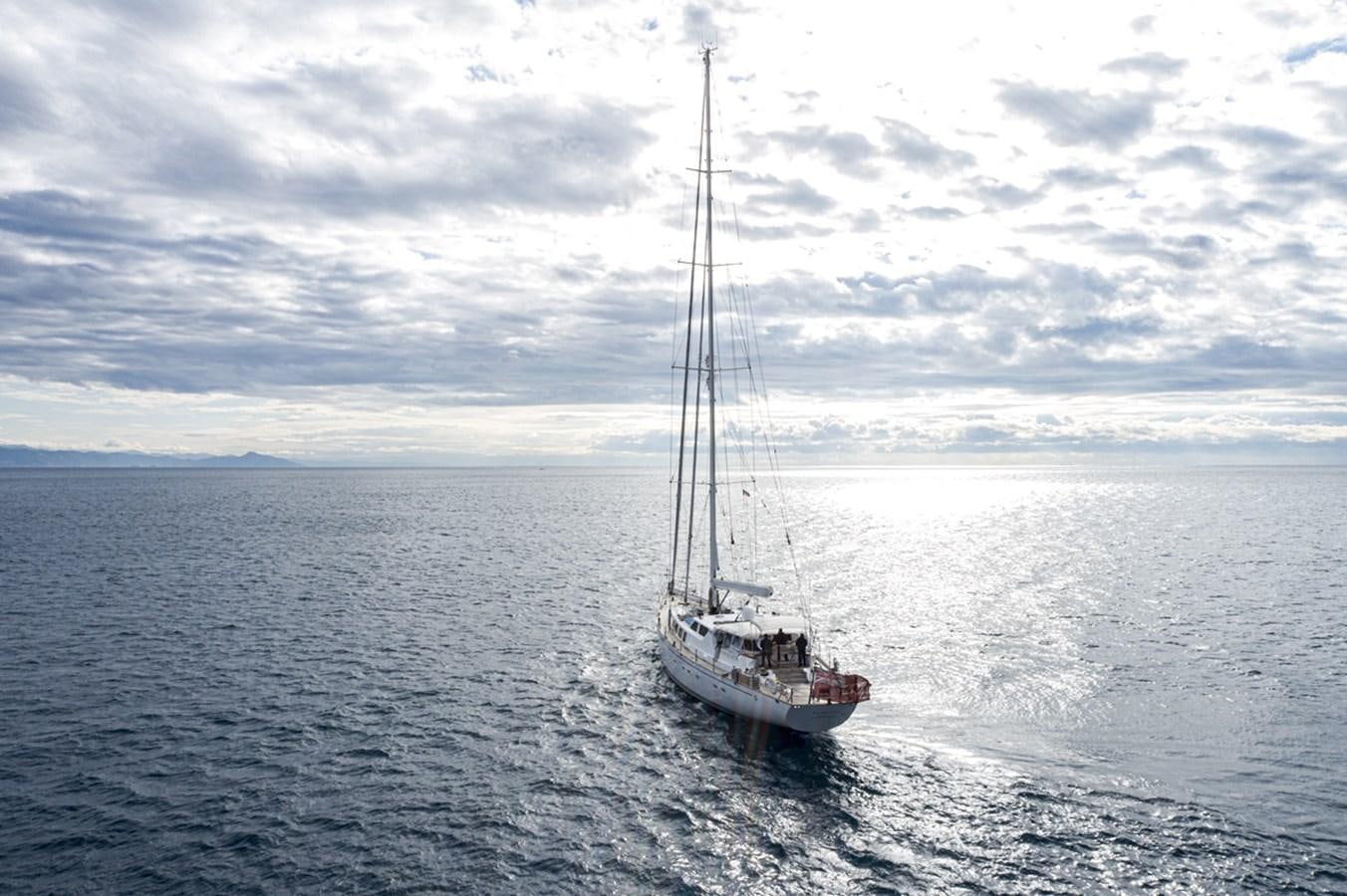 a sailboat in the ocean aboard ELECTA Yacht for Sale