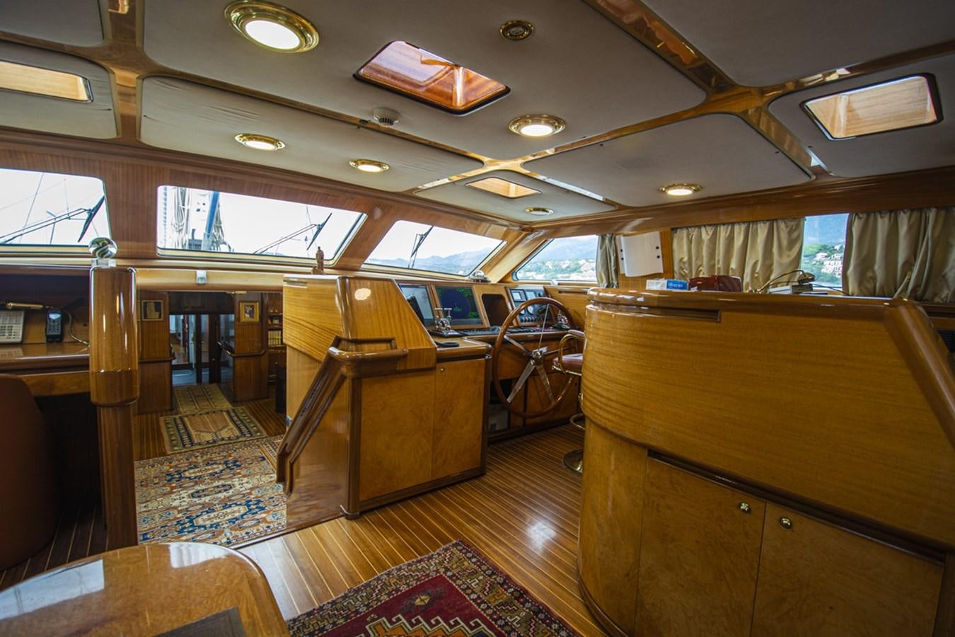 inside of a bus aboard ELECTA Yacht for Sale