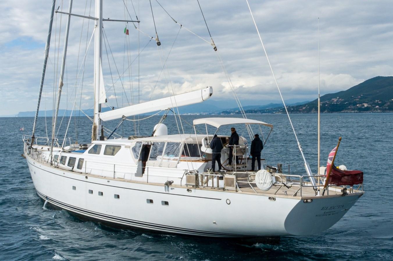 a boat with people on it aboard ELECTA Yacht for Sale