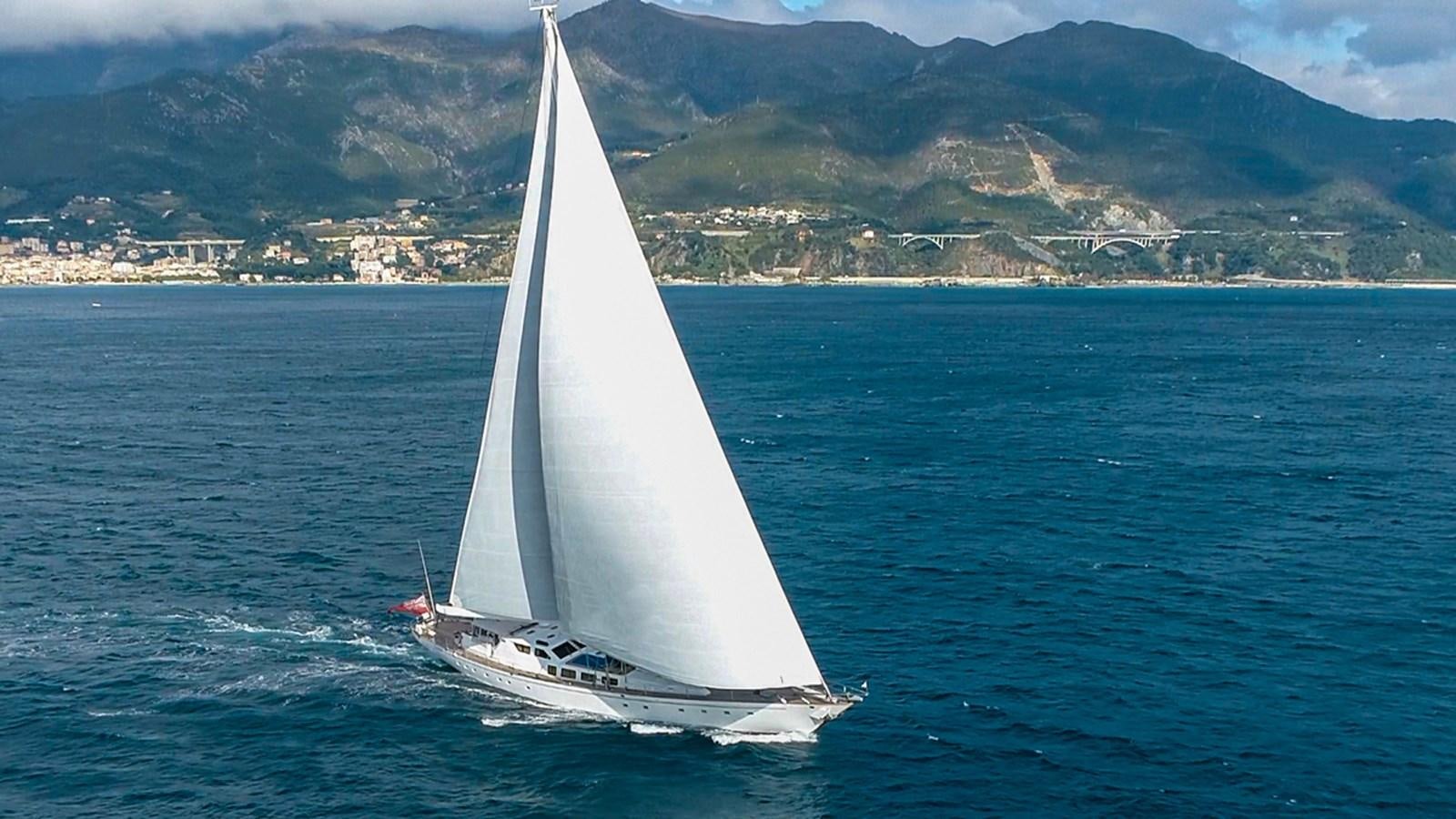 a sailboat on the water aboard ELECTA Yacht for Sale