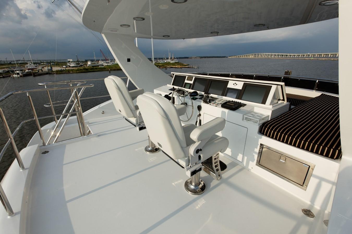 a drone on a deck aboard ATLANTIS Yacht for Sale