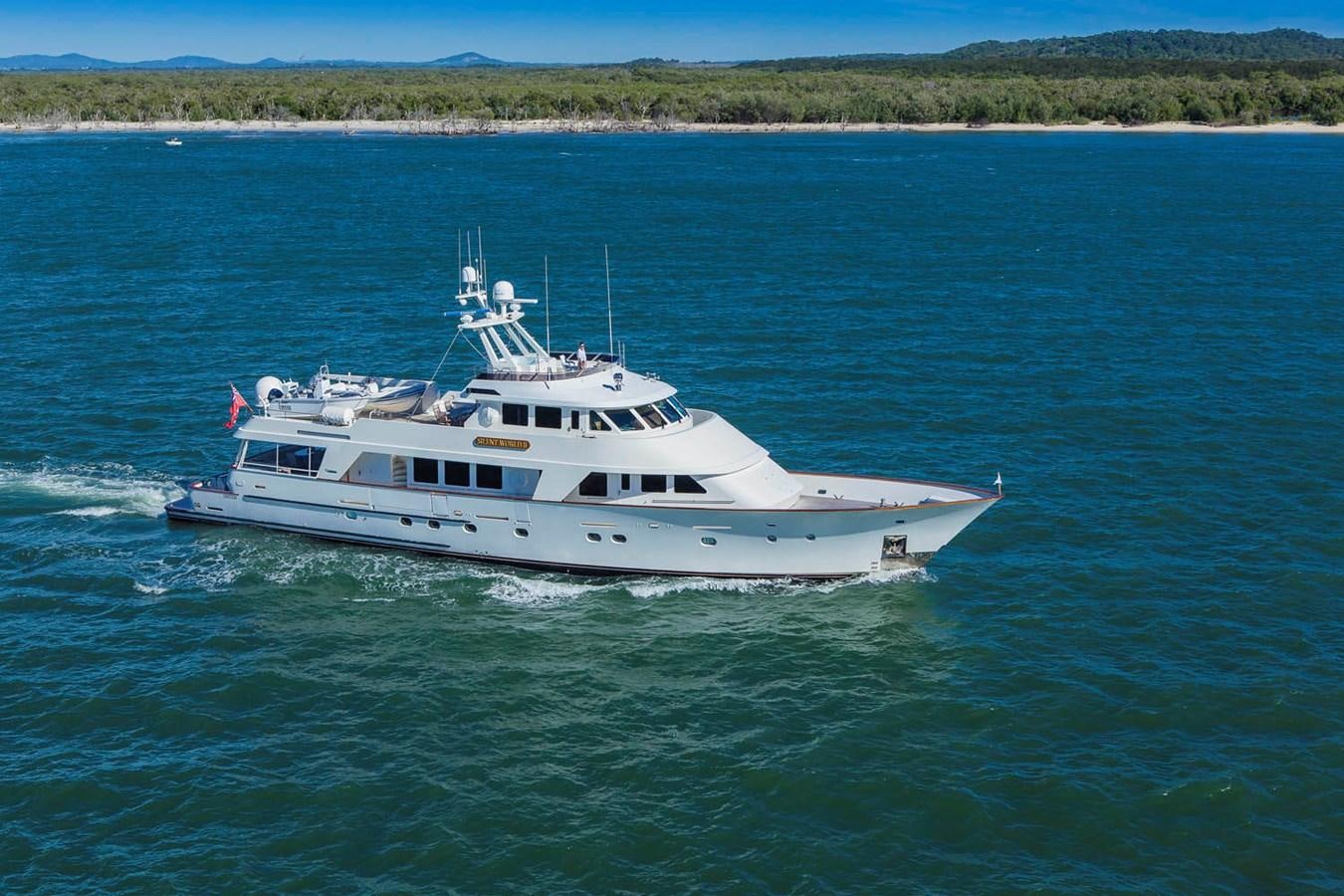 a boat on the water aboard SILENT WORLD II Yacht for Sale