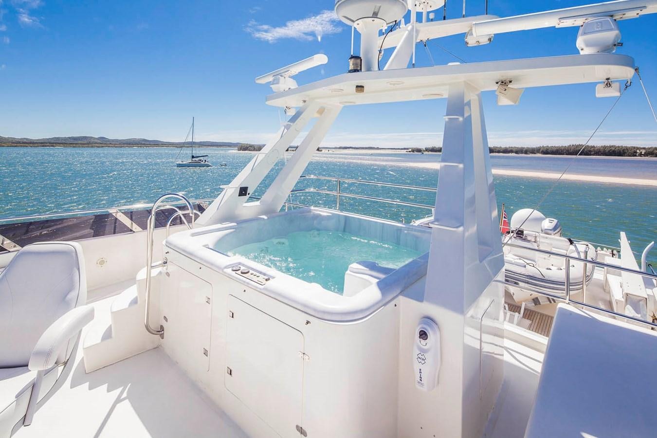 a boat on the water aboard SILENT WORLD II Yacht for Sale