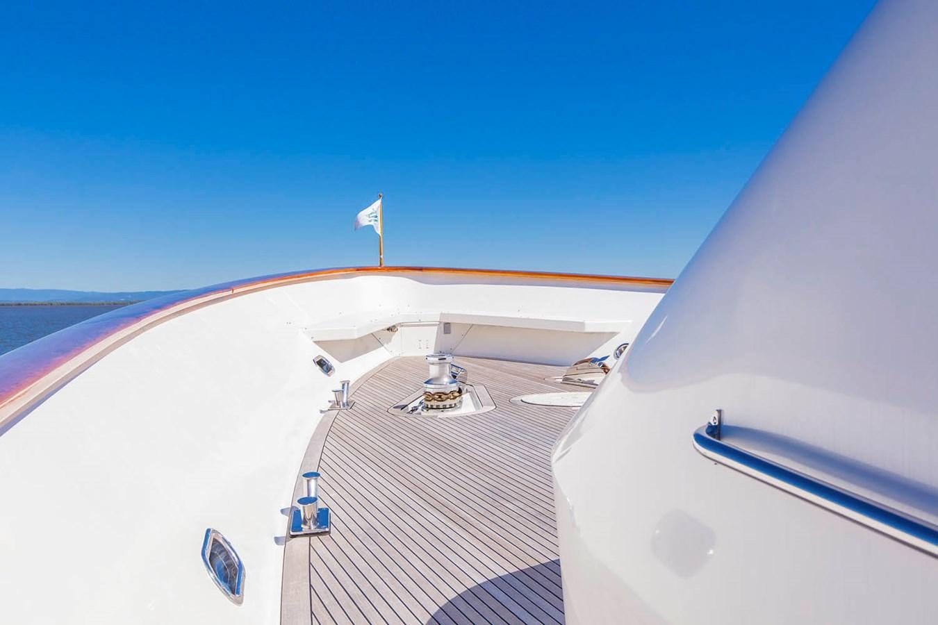 a view of the wing of an airplane aboard SILENT WORLD II Yacht for Sale