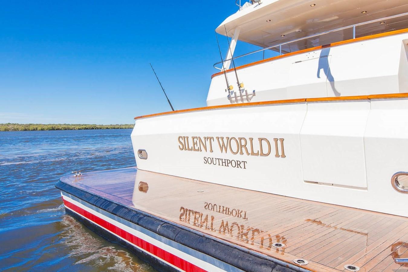 a boat on the water aboard SILENT WORLD II Yacht for Sale