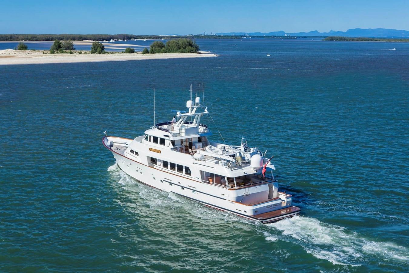 a boat on the water aboard SILENT WORLD II Yacht for Sale