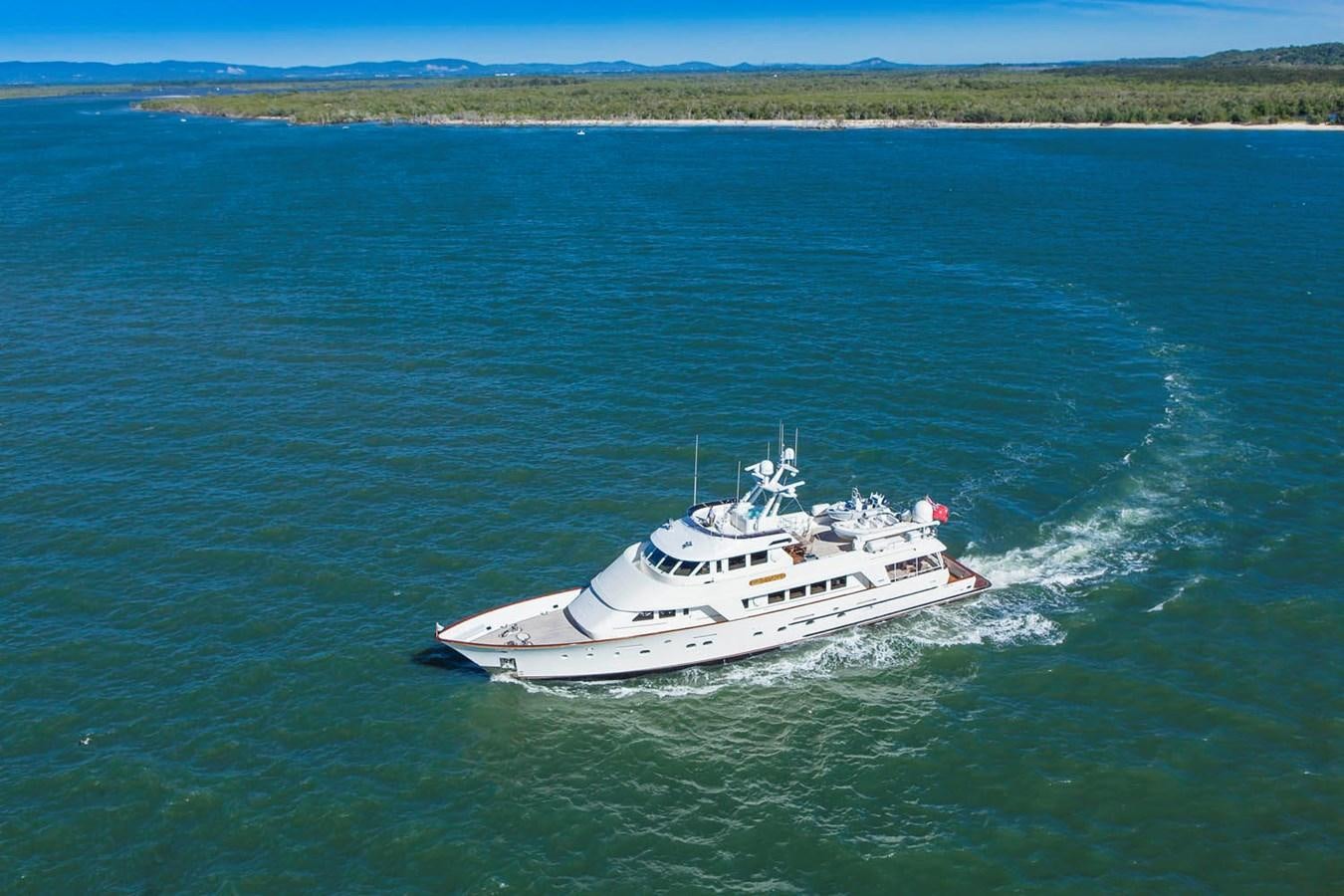 a boat on the water aboard SILENT WORLD II Yacht for Sale