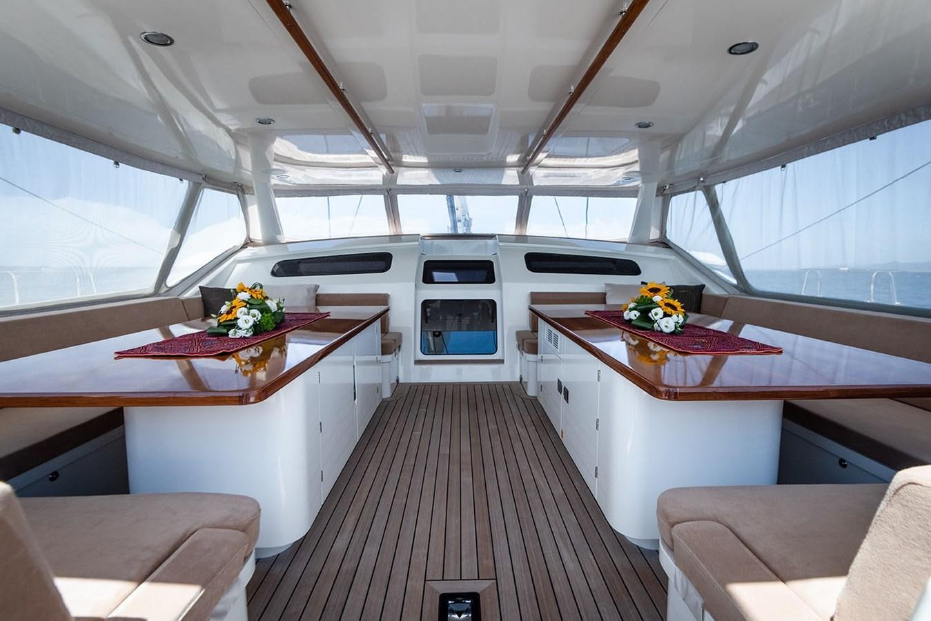 inside of a boat aboard LA VICTORIA Yacht for Sale