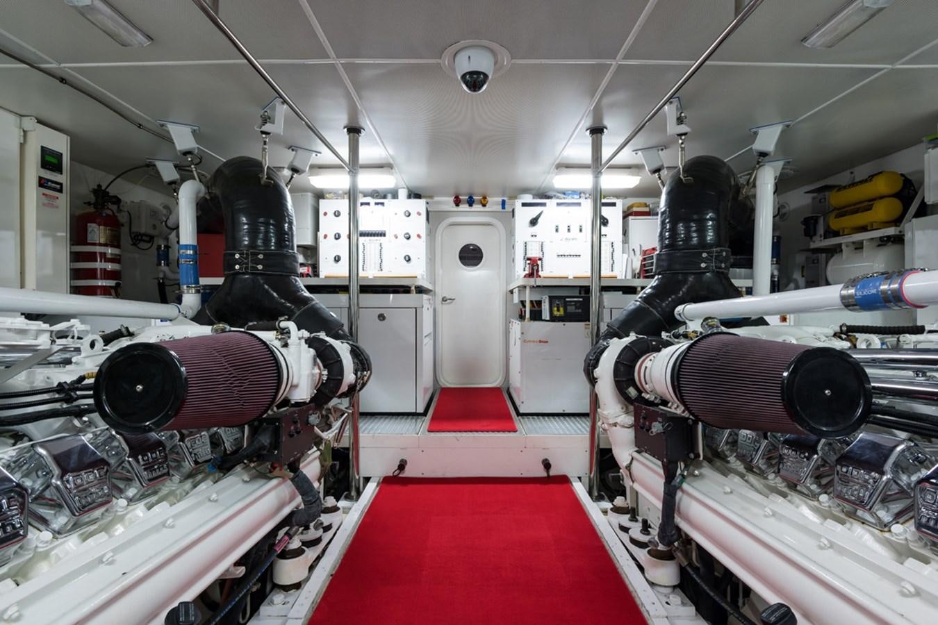 a large machine in a factory aboard MONEY FOR NOTHING Yacht for Sale