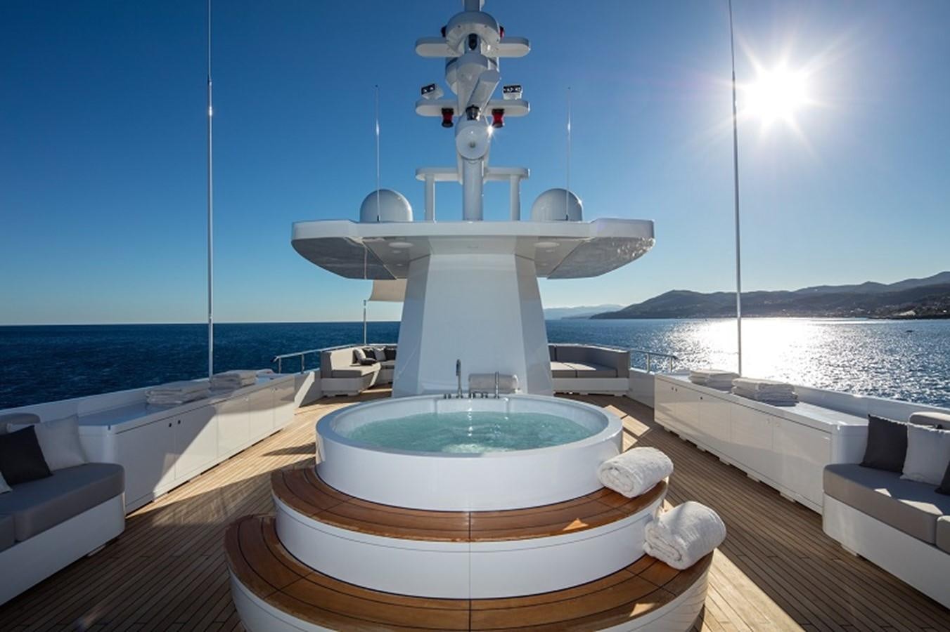 a large white tub in a large body of water aboard OTAM SD35 Yacht for Sale
