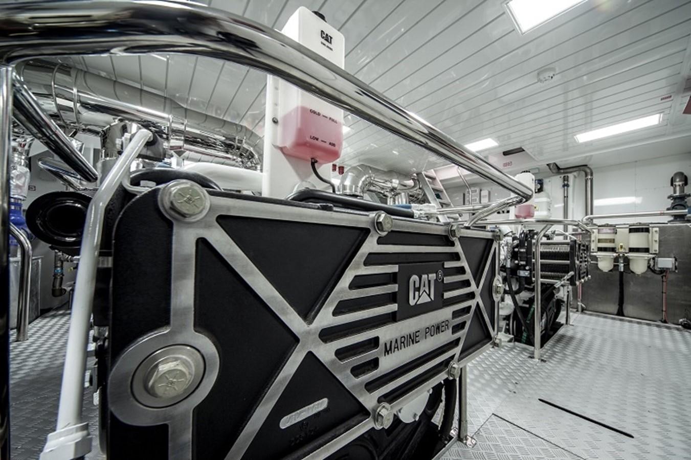 a large machine in a factory aboard OTAM SD35 Yacht for Sale