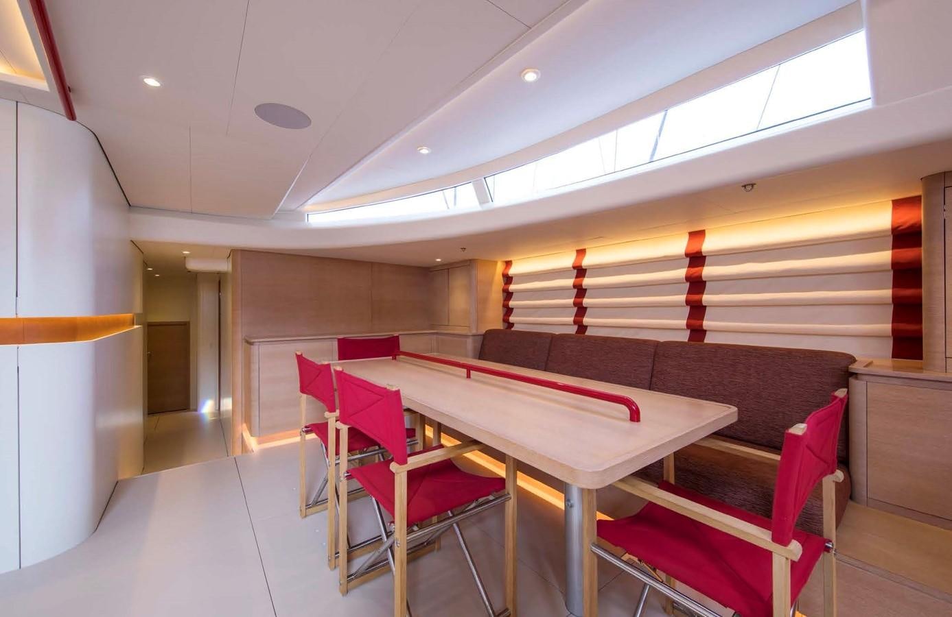 a table and chairs in a room aboard HIGHLAND FLING 15 Yacht for Sale