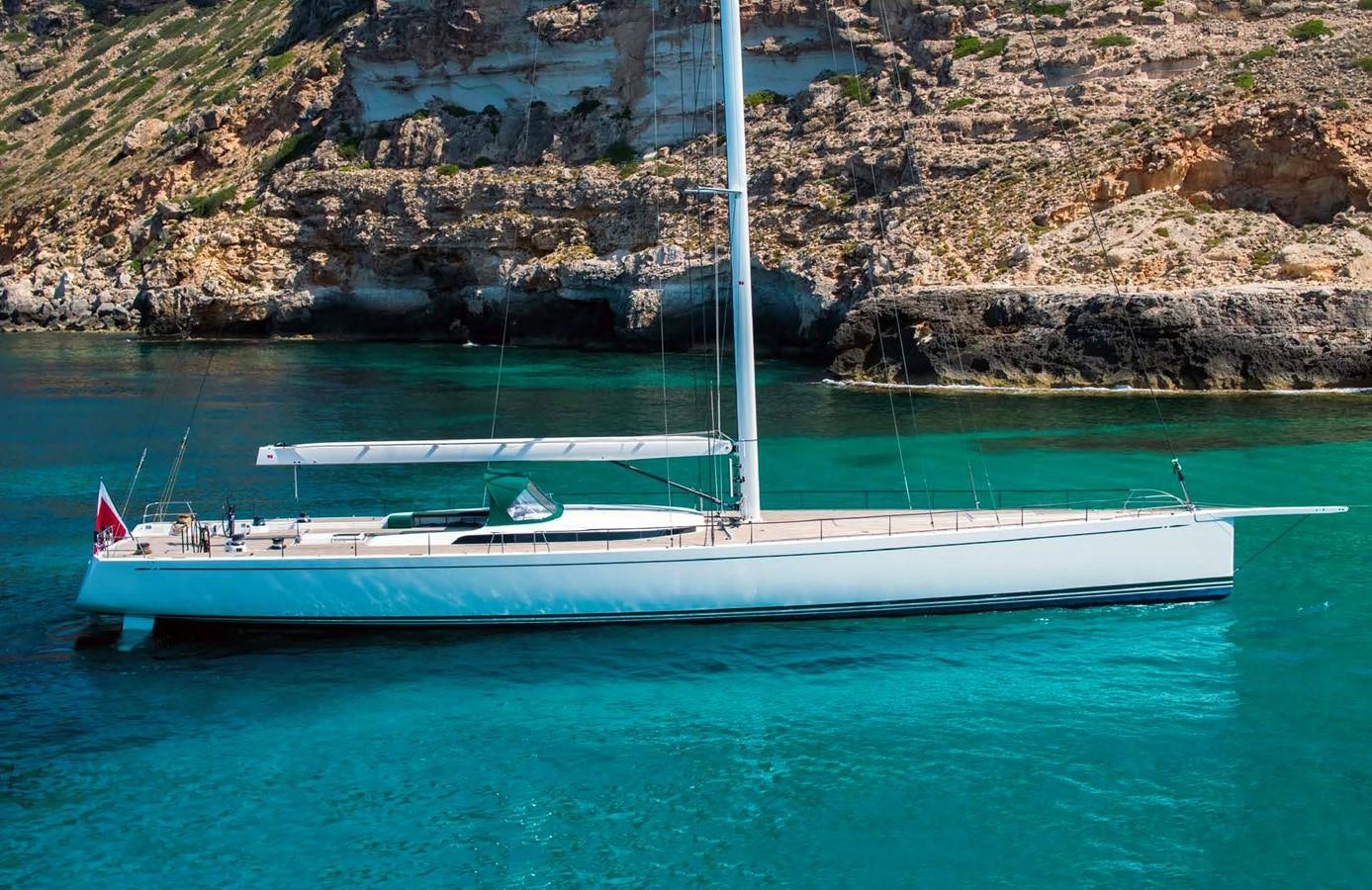 a white boat on the water aboard HIGHLAND FLING 15 Yacht for Sale