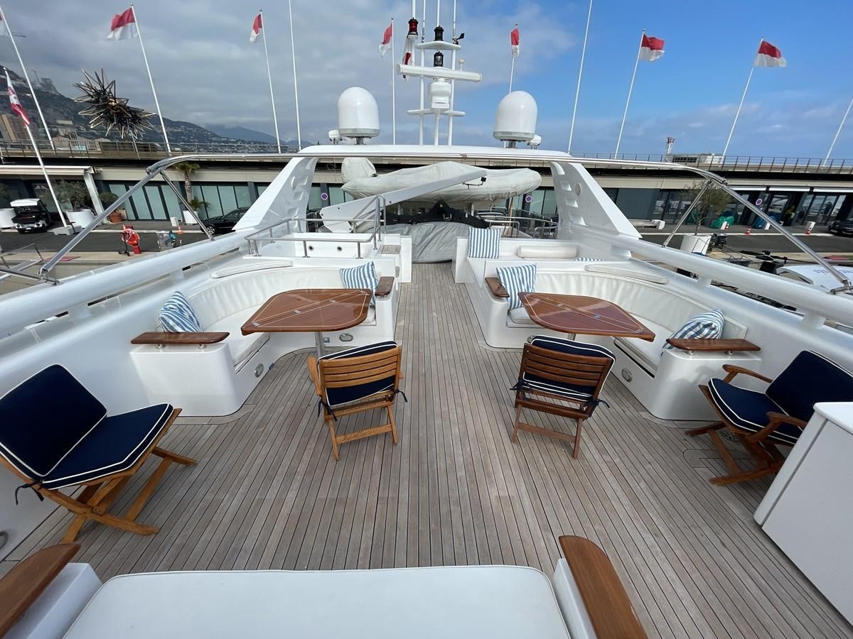 a deck with a group of boats aboard GAUDEAMUS Yacht for Sale