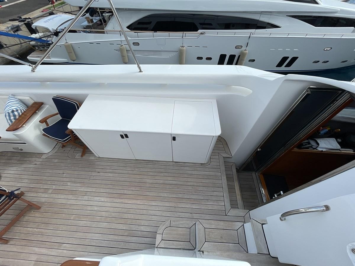 a close-up of a white machine aboard GAUDEAMUS Yacht for Sale