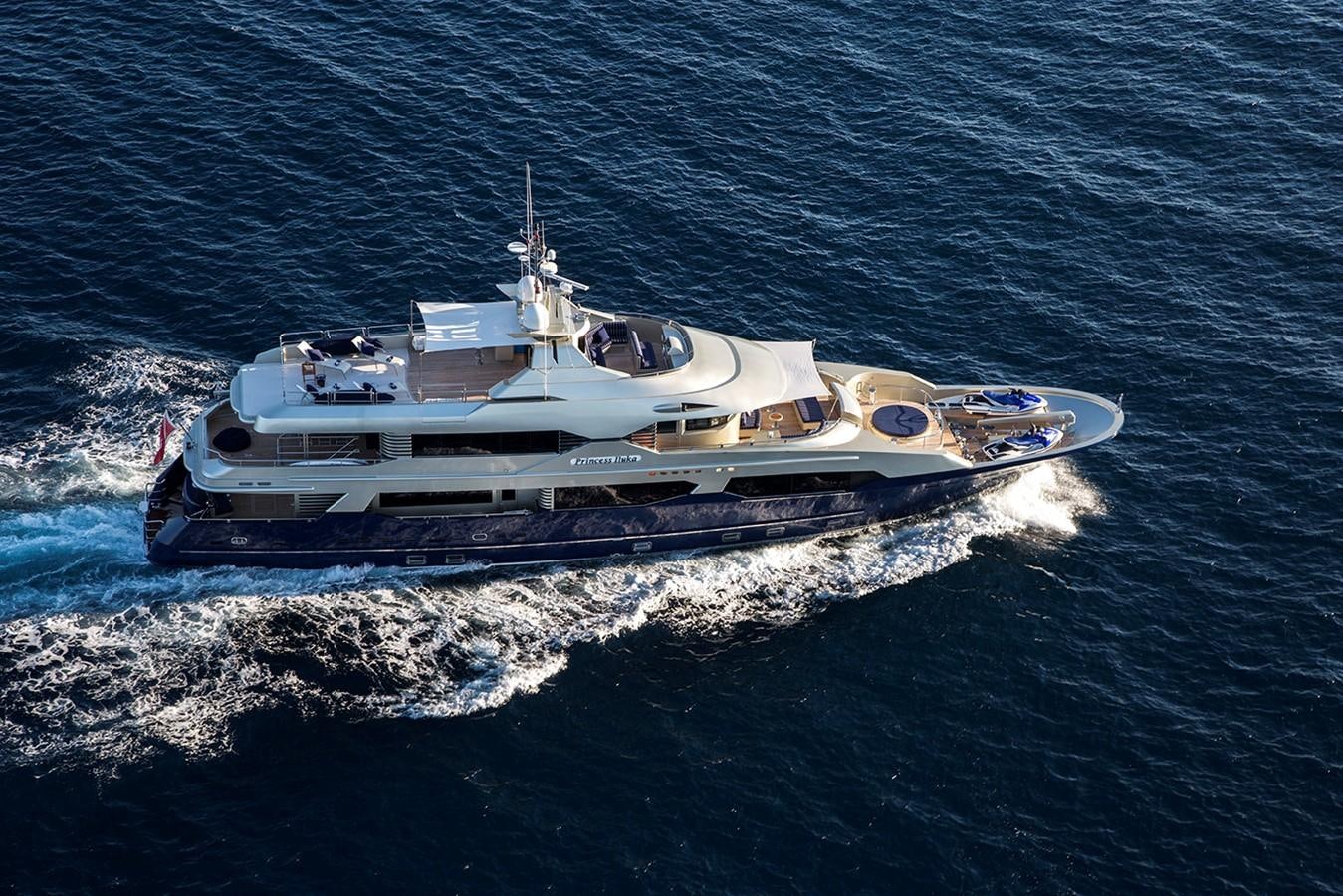 a boat in the water aboard PRINCESS ILUKA Yacht for Sale