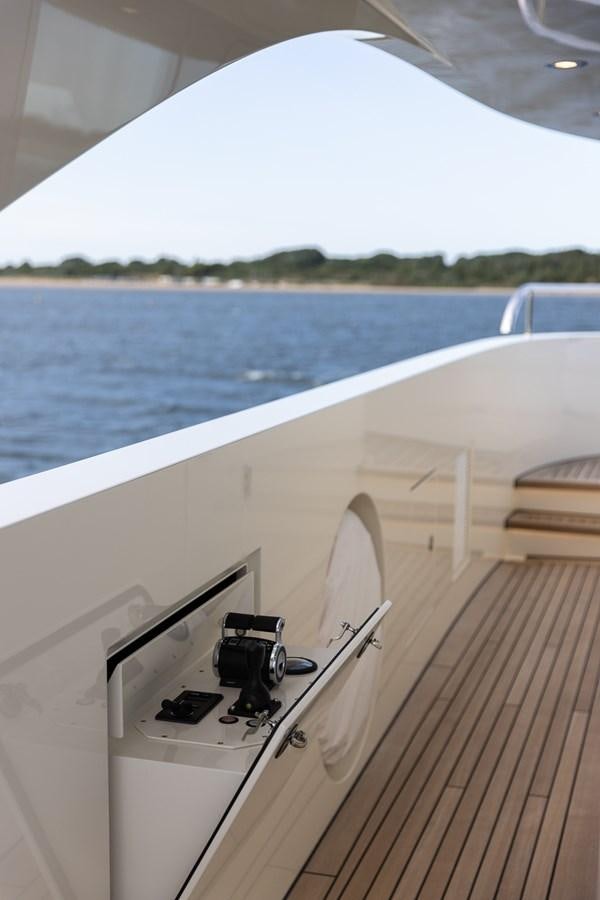 a boat on the water aboard MOONEN 110 MUSTIQUE Yacht for Sale