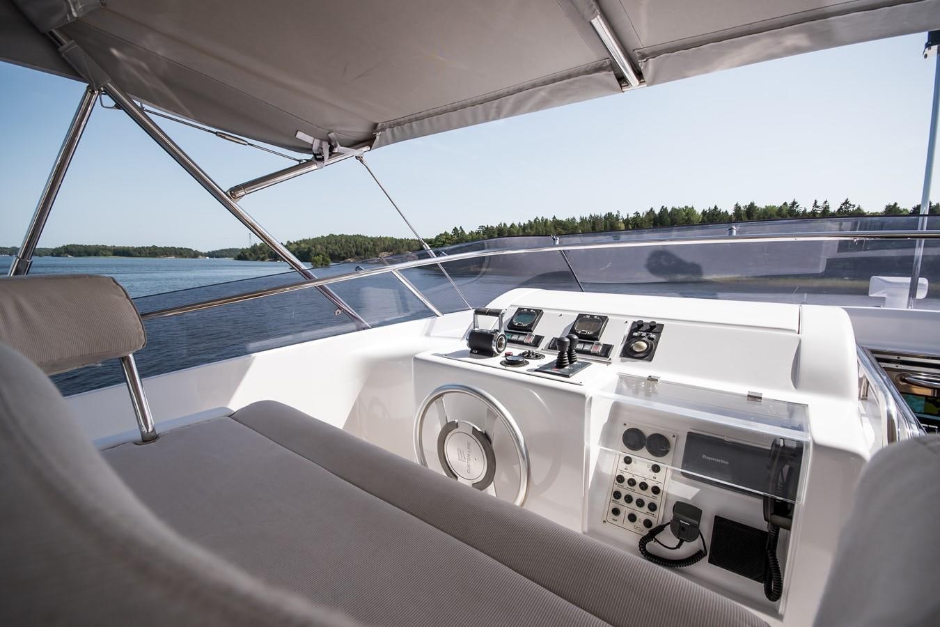 the inside of a car aboard QUEEN OF SHEBA Yacht for Sale