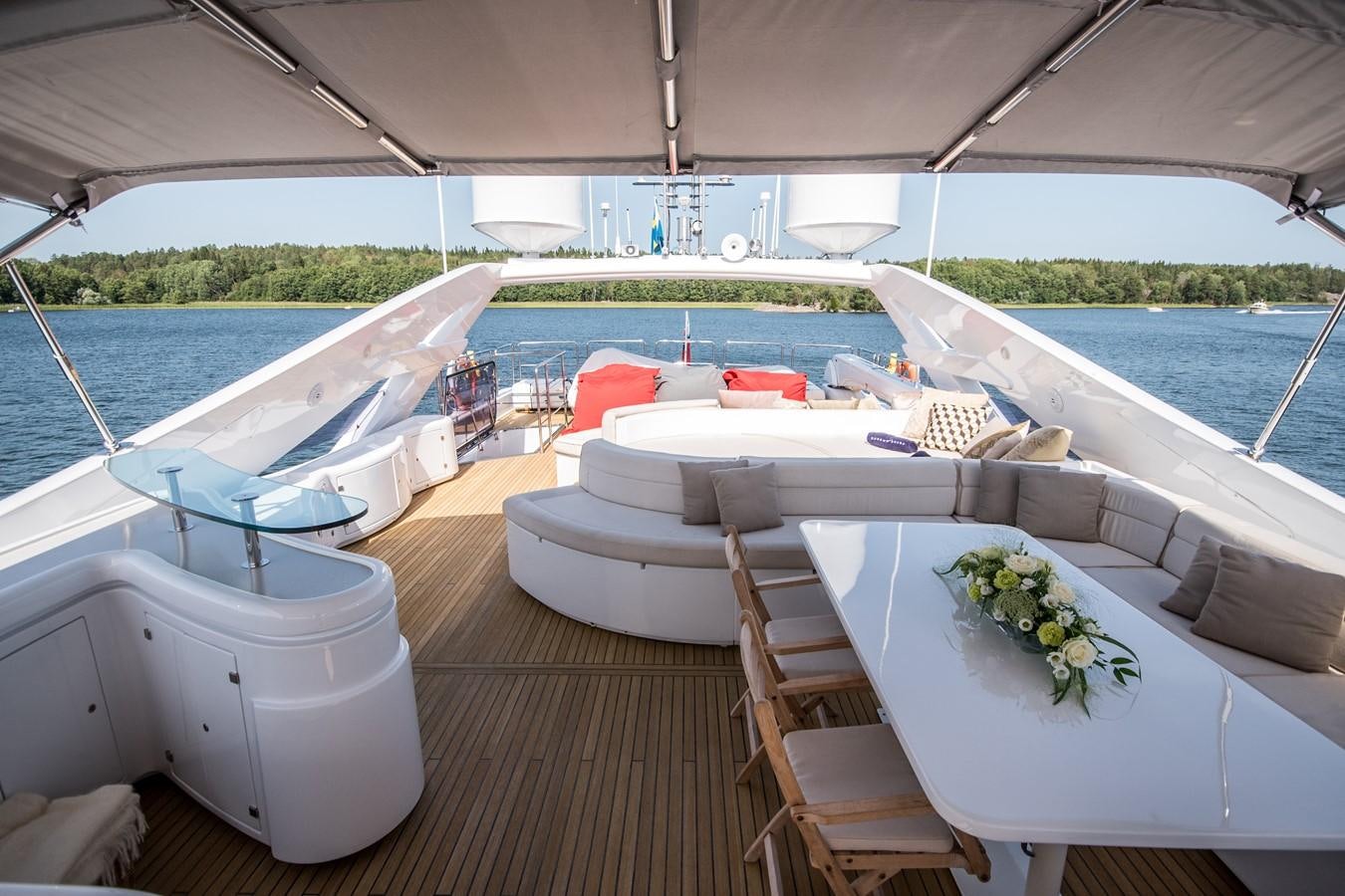 a boat on the water aboard QUEEN OF SHEBA Yacht for Sale