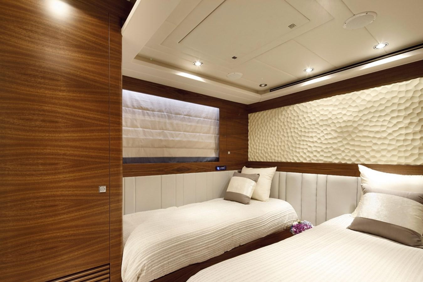 a room with two beds aboard P110 (NEW BOAT SPEC)  Yacht for Sale